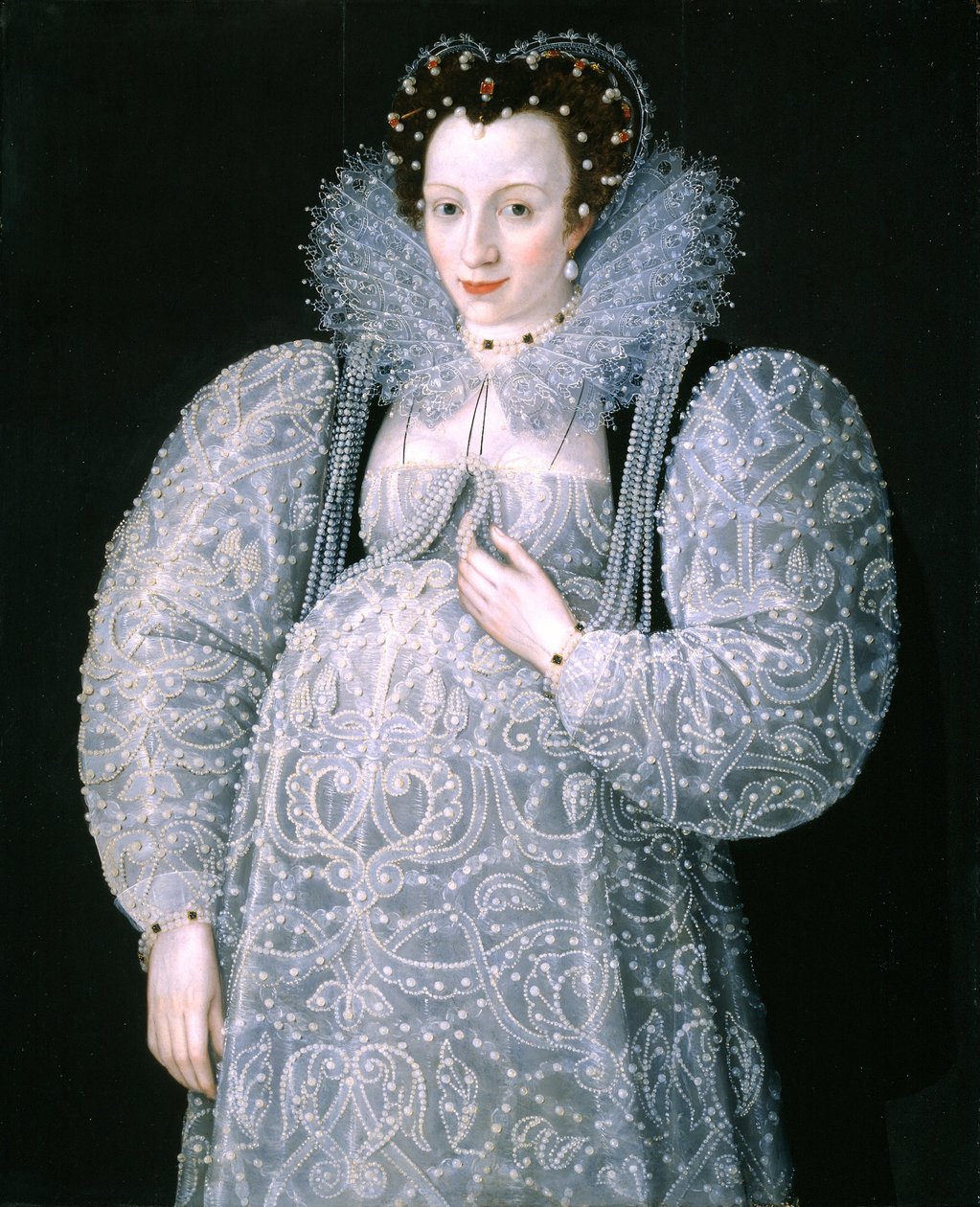 一位未知女士的画像 作者 Marcus Garret Gheeraerts the Younger