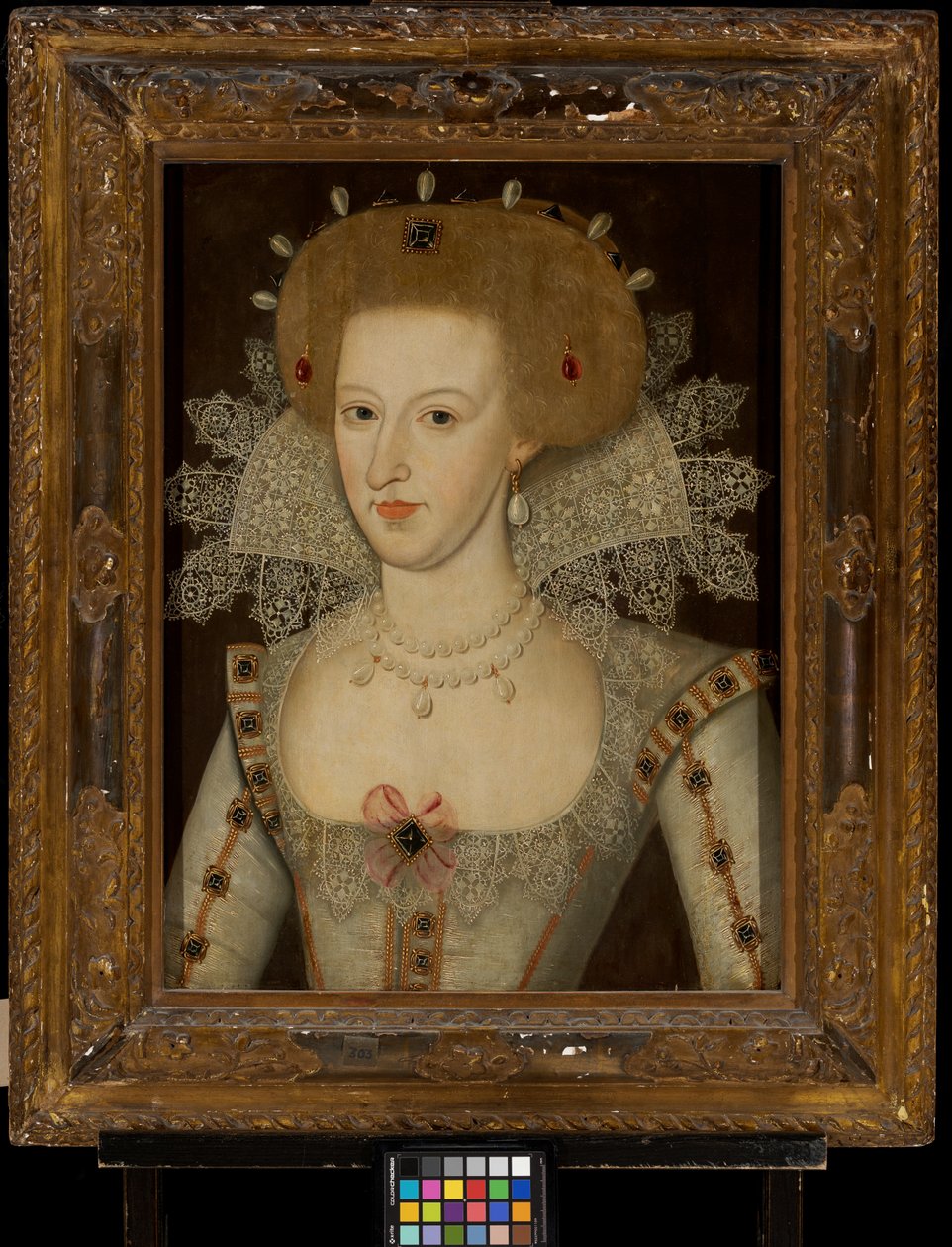 丹麦安妮，詹姆士一世和六世的王后（1574-1619 年） 作者 Marcus the Younger（圈子）Gheeraerts