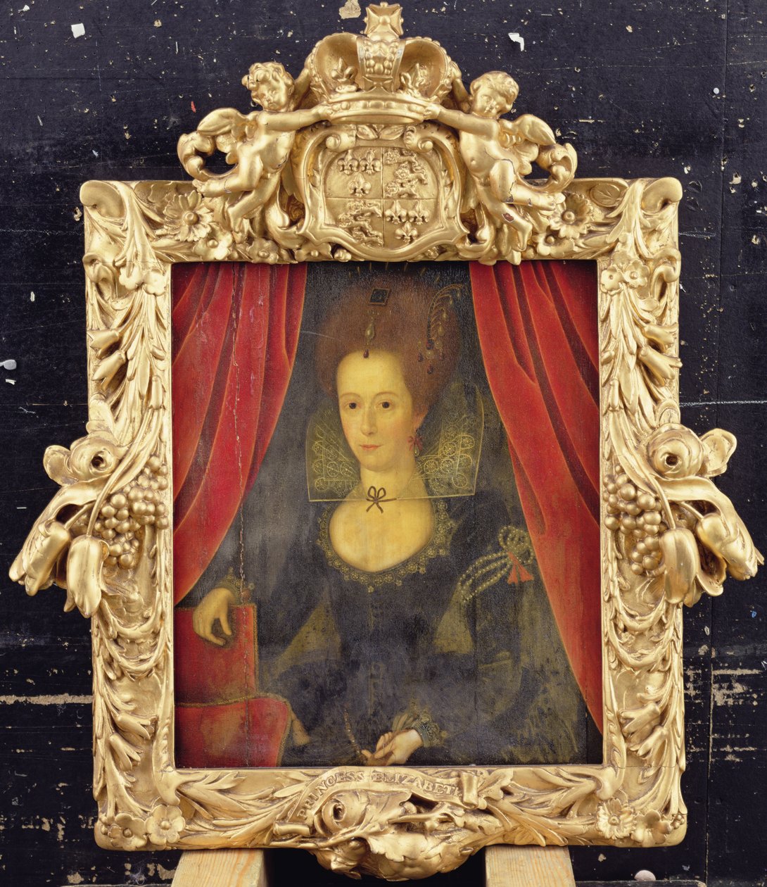 据说是伊丽莎白公主的女士肖像，约1560年（面板油画 作者 盖拉尔特（Mars the Younger）（追随者）
