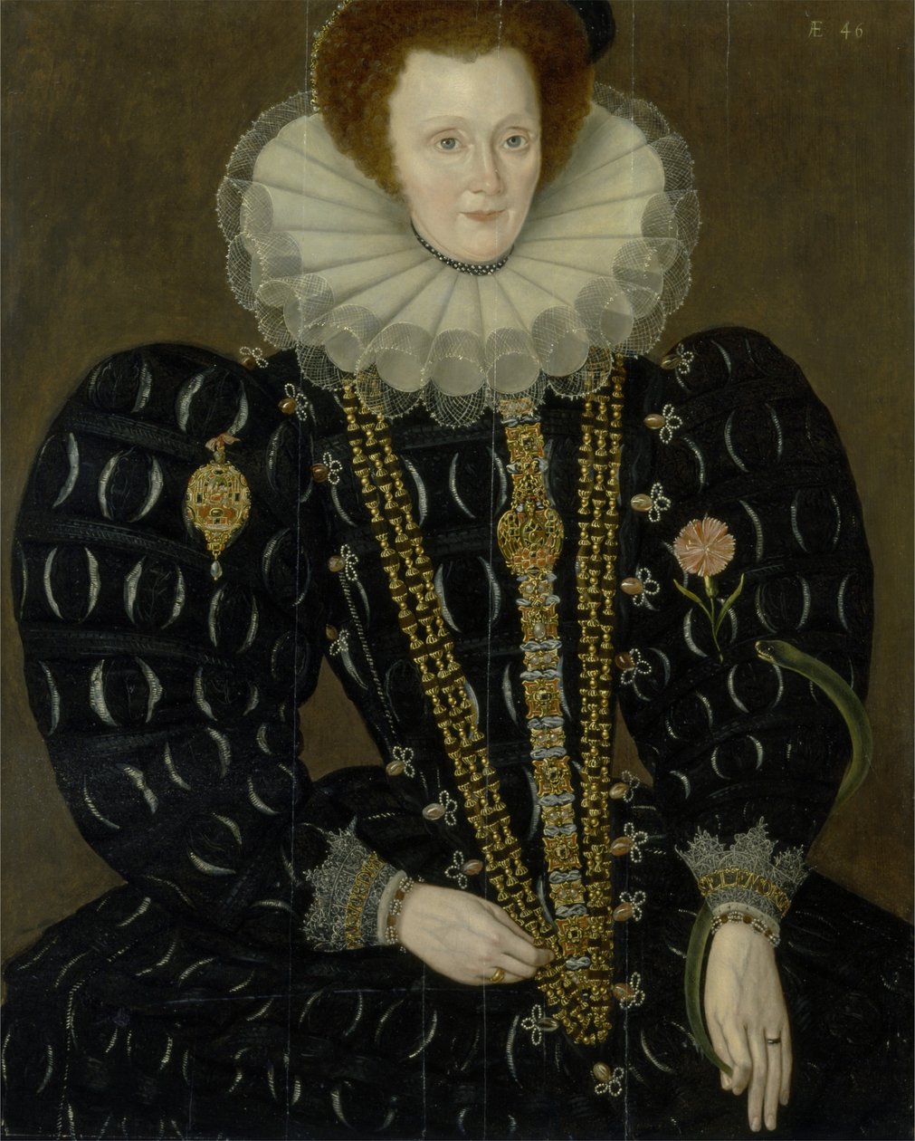 伊丽莎白·奈特莉夫人的肖像 作者 小马库斯（Marcus the Younger Gheeraerts）