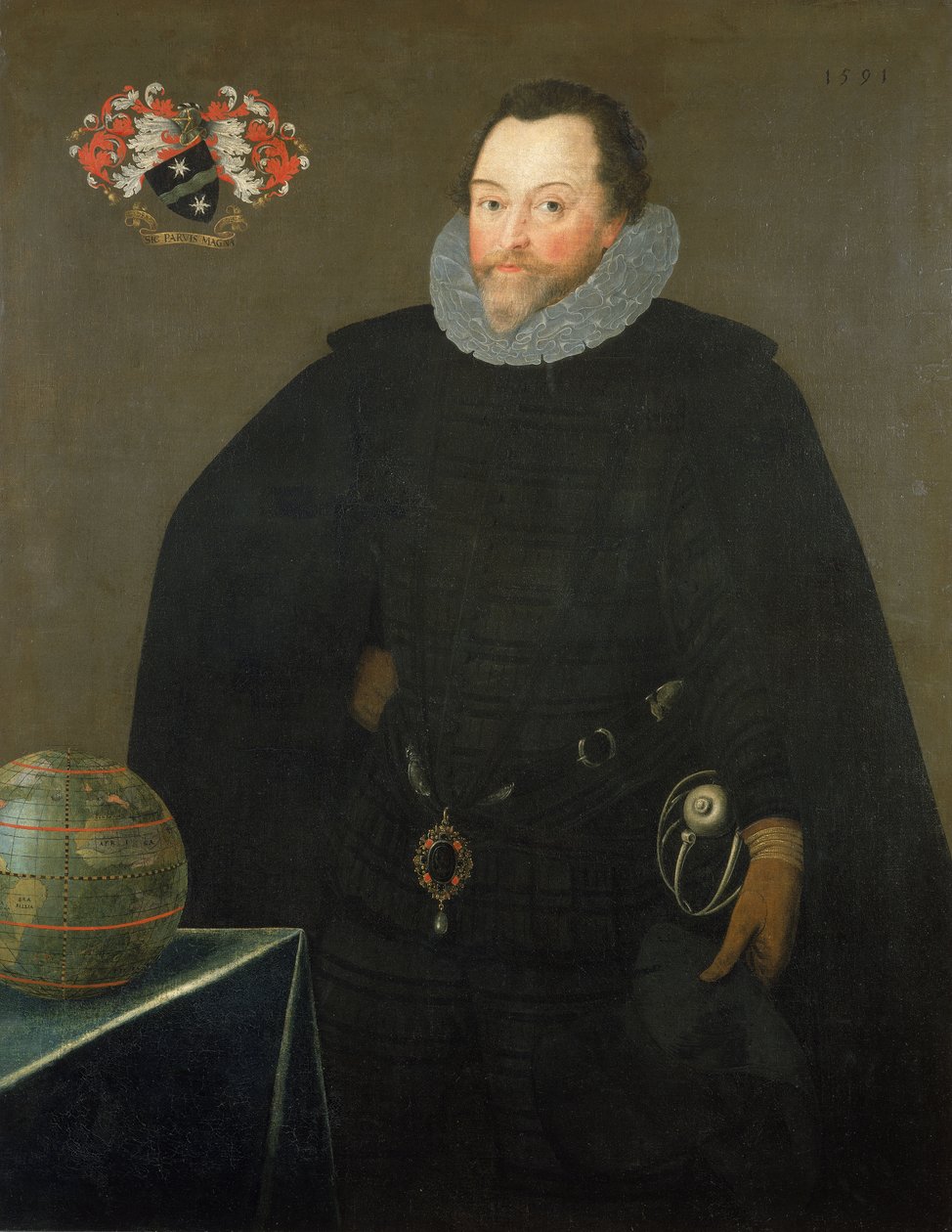 弗朗西斯-德雷克爵士（1540-1596 年） 作者 小马库斯（Marcus the Younger Gheeraerts）