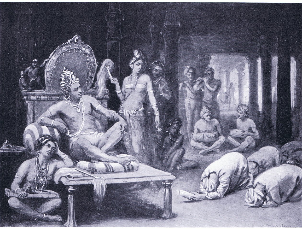 维克拉曼卡-查卢克亚（Vikramanka Chalukhya）向库洛通加-乔拉（Kulottunga Chola）发出友好信息（石版）。 作者 玛格丽特·多瓦斯顿
