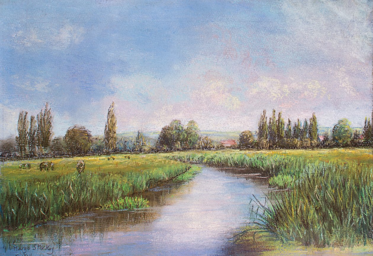 The Moor，Cookham，2000（粉彩） 作者 玛戈斯塔基