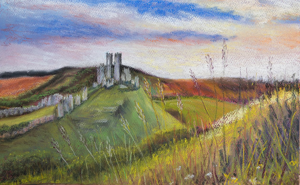 科尔夫城堡（Corfe Castle），2020年（浅色） 作者 玛戈斯塔基