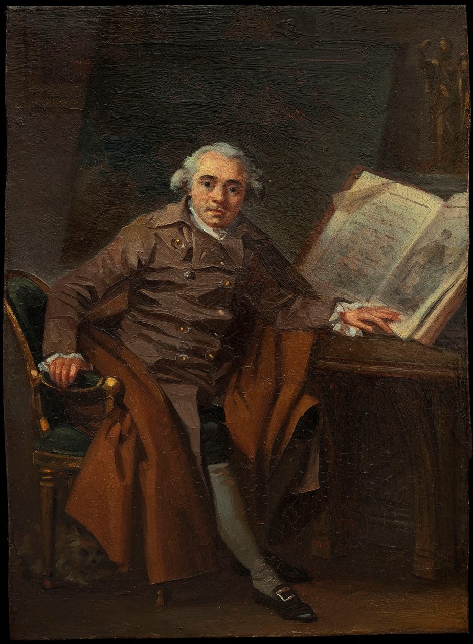 Jean-Jacques Lagrenée 1739-1821的肖像，约1787年。 作者 玛格丽特·杰拉德