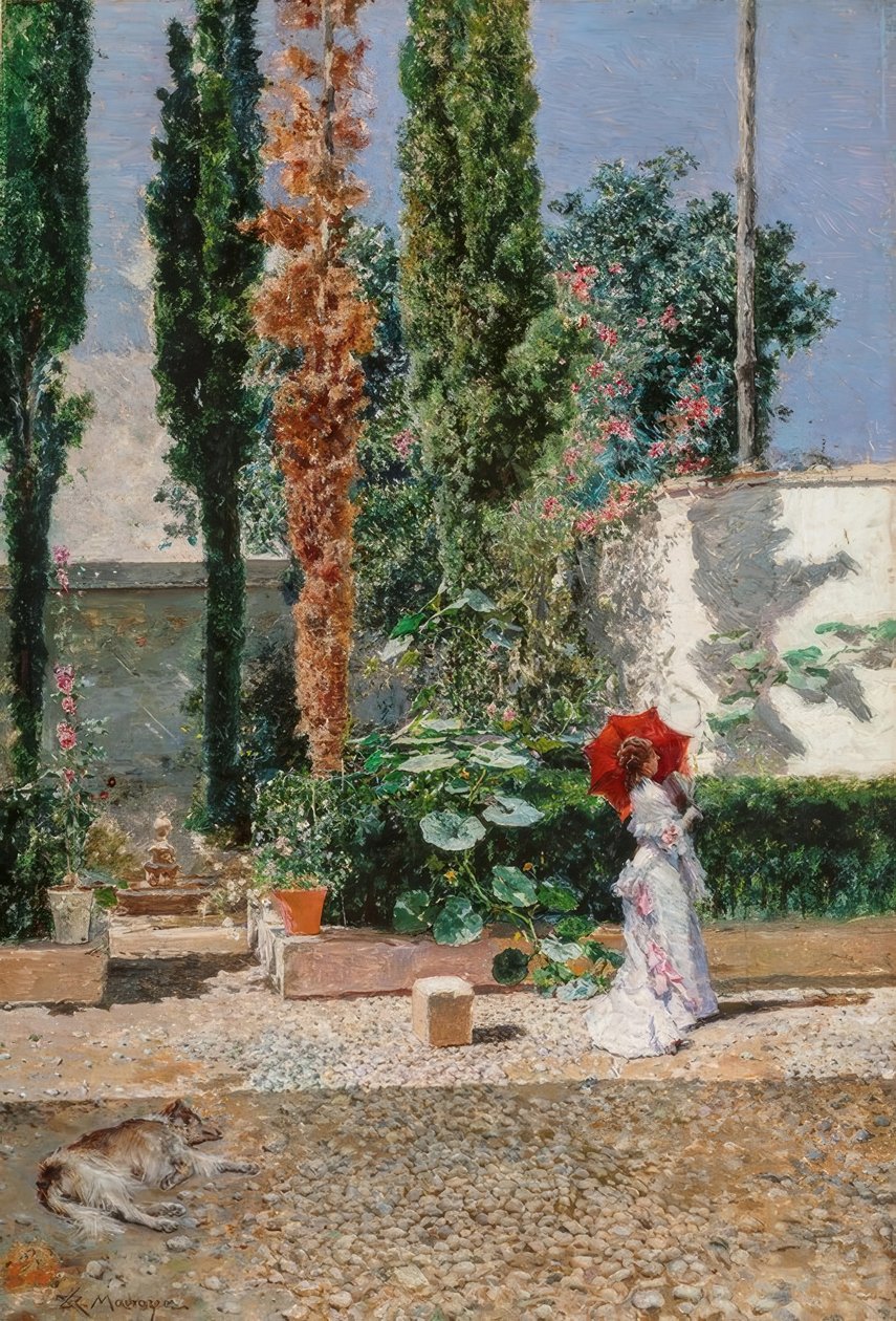 Der Garten der Fortuny-Residenz 作者 玛丽亚·福图尼