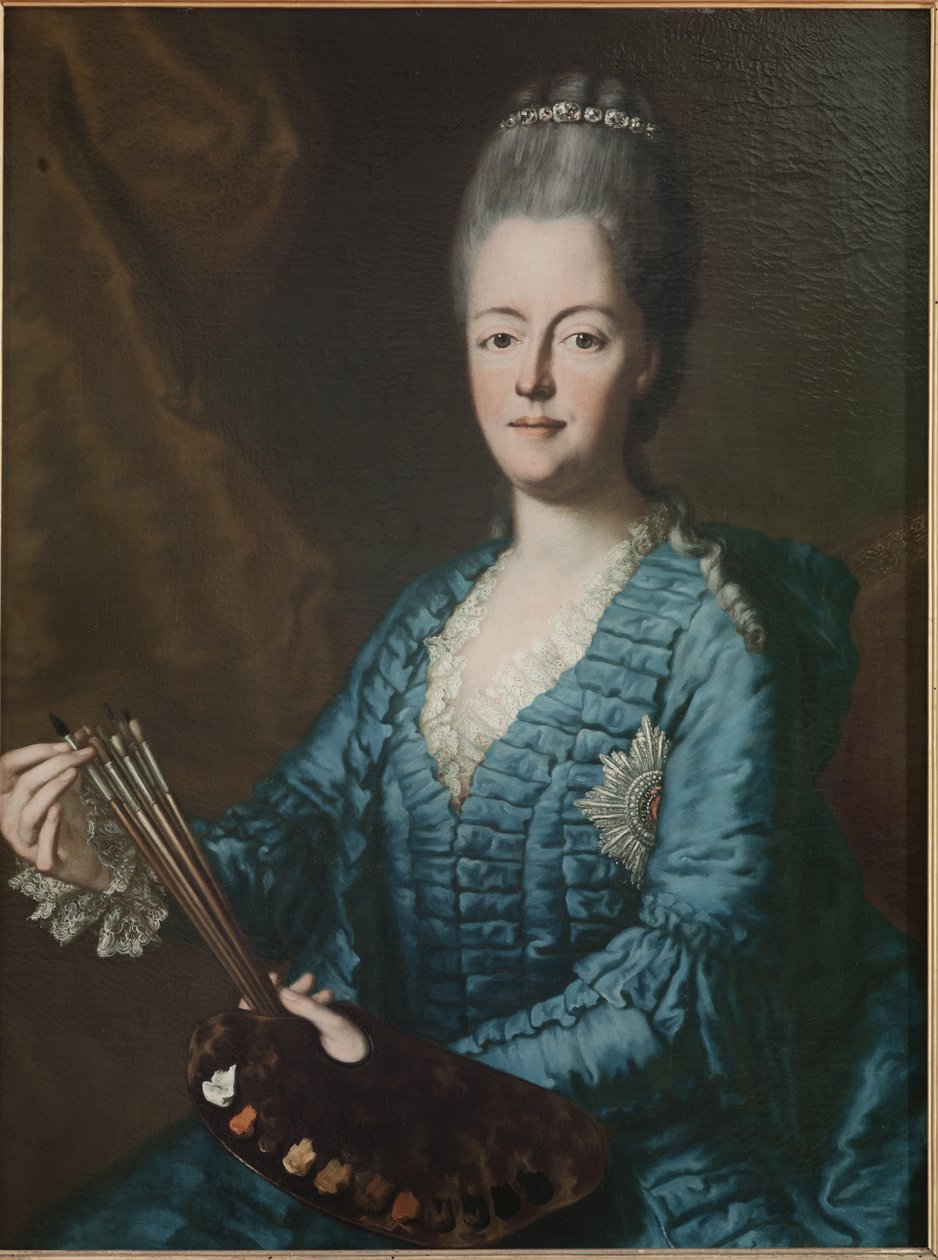 自画像，1772年 作者 玛丽亚·安东尼娅·沃尔普吉斯