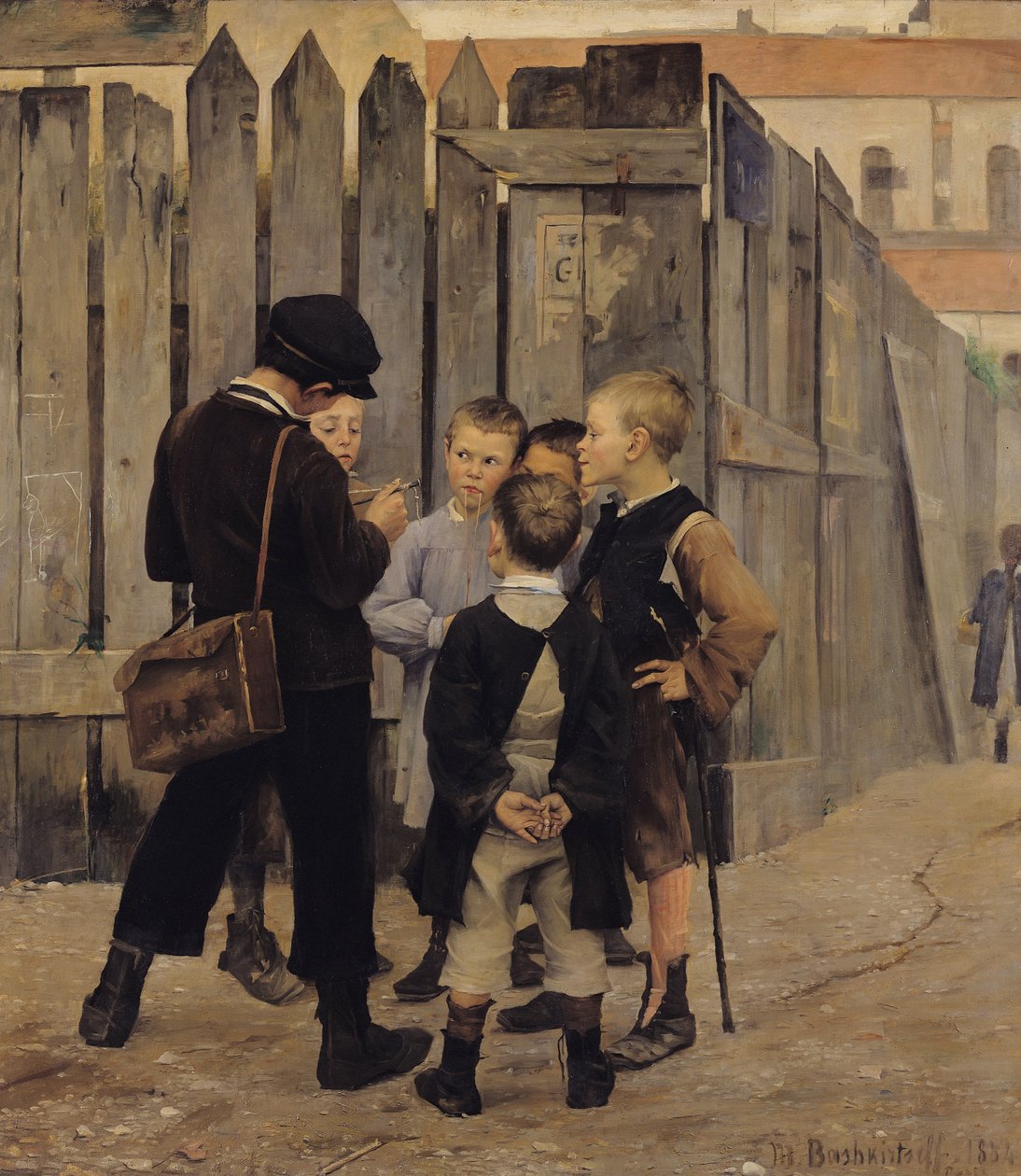 会议，1884年 作者 玛丽亚·康斯坦丁诺娃（Maria Konstantinova）Bashkirtseva