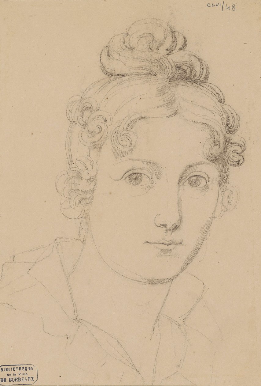 自画像》，约1830年。 作者 Maria del Rosario White Zorrilla