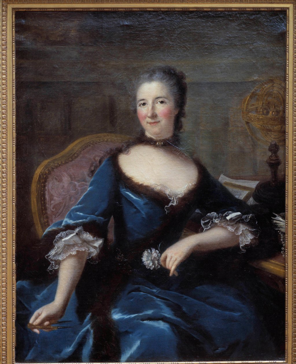 Gabrielle Emilie de Breteuil 的肖像，Marquise (Madame) du Chatelet (1706-1749) Marquise Le Tonnelier de Breteuil 