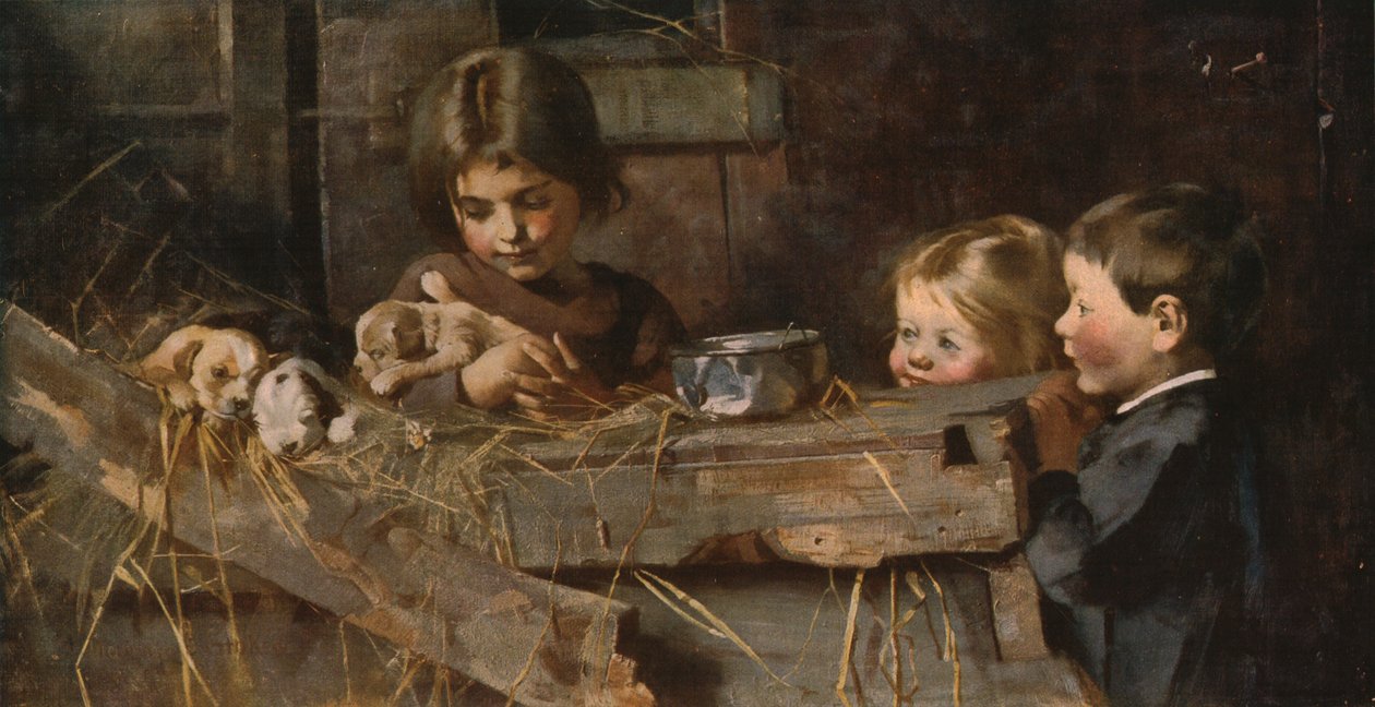 童年的宝藏，1886年，c1930。 作者 玛丽安斯托克斯