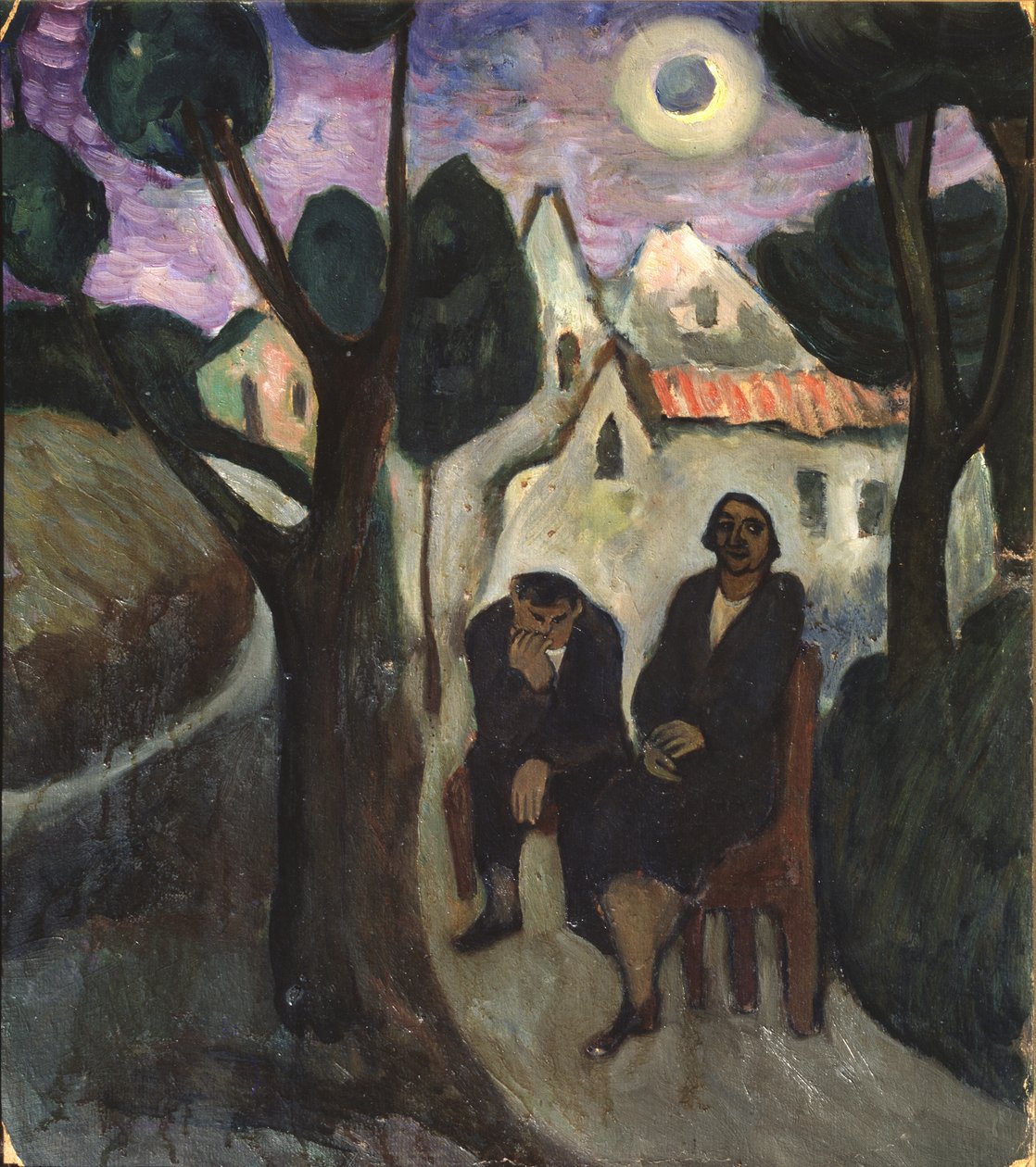 日食，1910年代 作者 玛丽安·冯·韦雷夫金