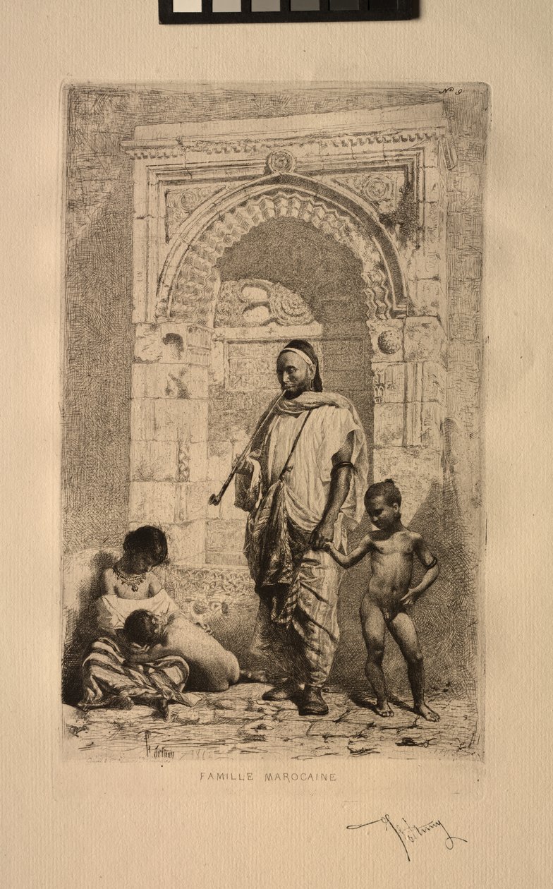 摩洛哥家庭，1862年。 作者 马里亚诺·何塞·玛丽亚·贝尔纳多·福图尼