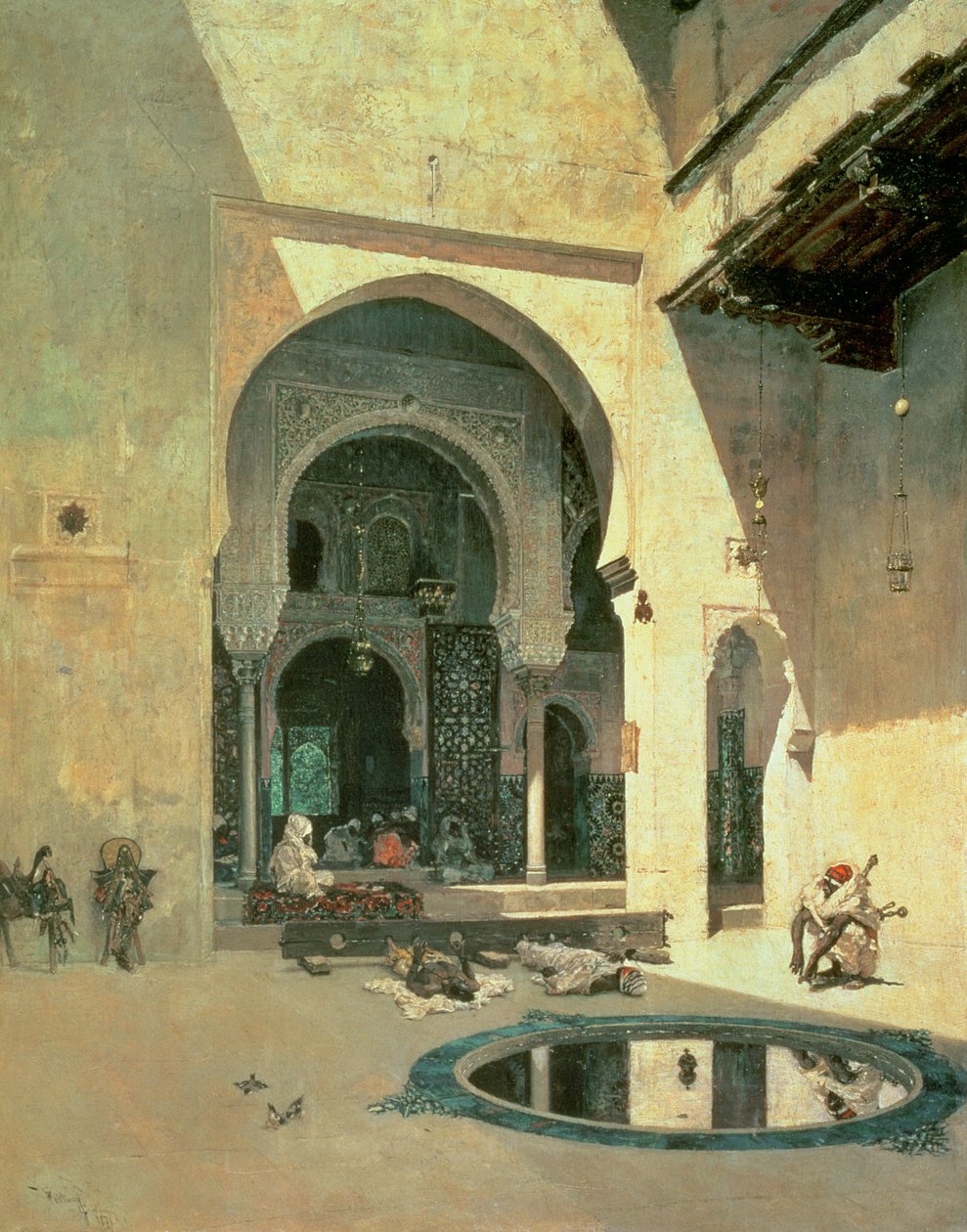 阿罕布拉宫廷 作者 马里亚诺·何塞·玛丽亚·贝尔纳多 (1838 74) Fortuny y Carbó