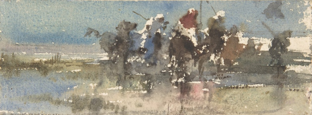 马背上的摩尔人，约1854-74年。 作者 马里亚诺·何塞·玛丽亚·贝尔纳多·福图尼