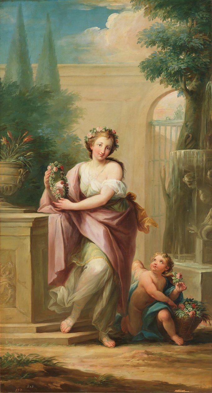 La Primavera，约 1805-06 年（布面油画） 作者 马里亚诺·萨尔瓦多·德·梅埃拉