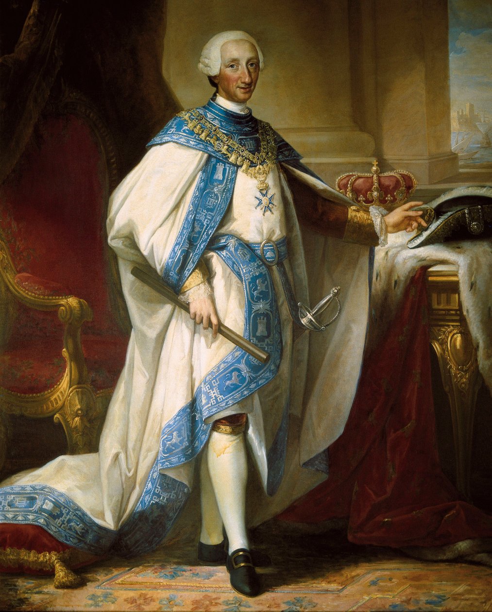 Portrait of His Majesty King Charles III (1716-1788) 作者 马里亚诺·萨尔瓦多·德·梅埃拉