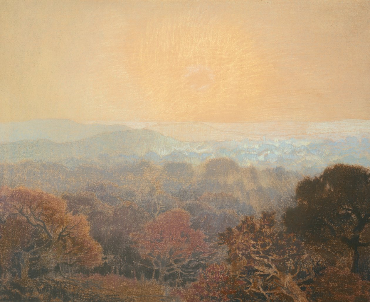 景观，c.1902 作者 玛丽·奥古斯特·埃米尔·雷内·梅纳德