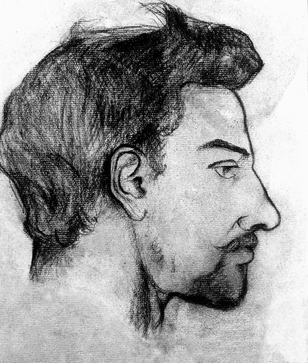 Maurice Utrillo，1910年（纸上木炭） 作者 玛丽·克莱门汀（苏珊娜）瓦拉登