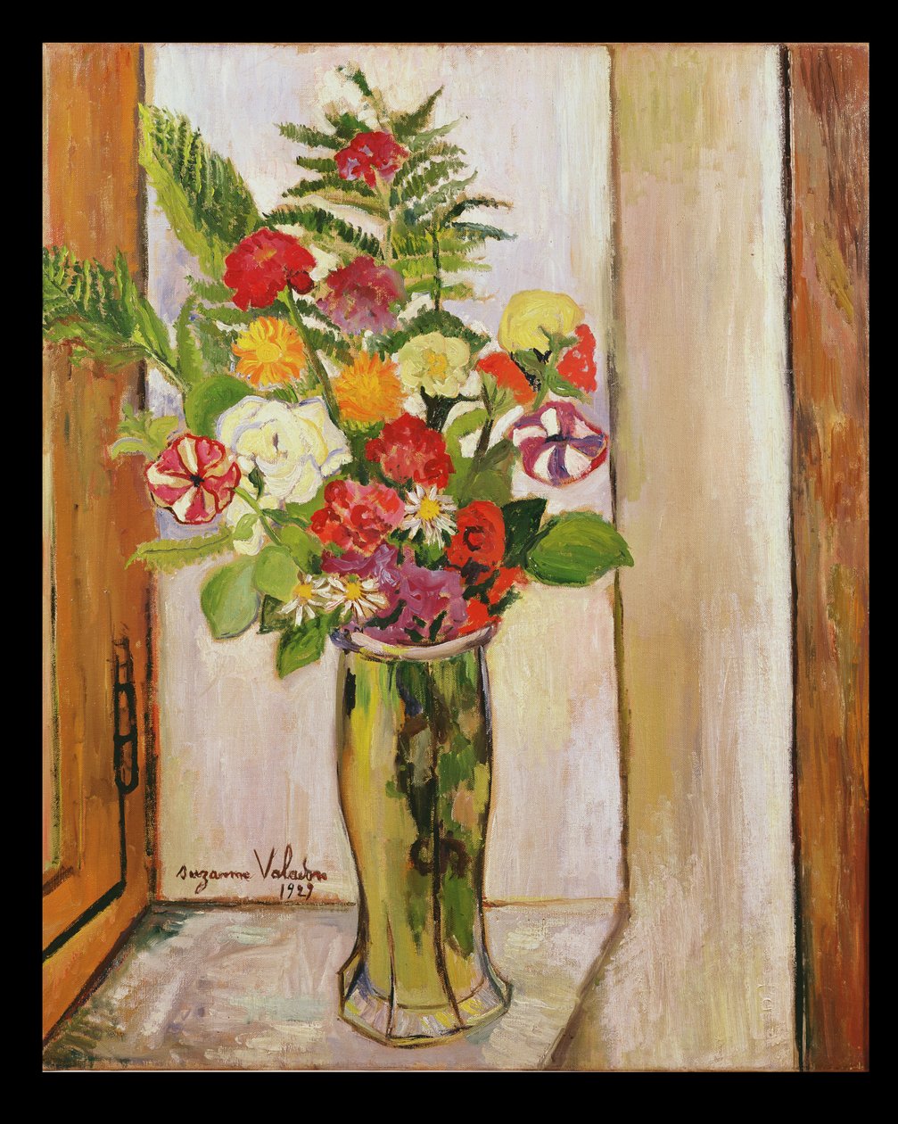 鲜花，1929年 作者 玛丽·克莱门汀（苏珊娜）瓦拉登