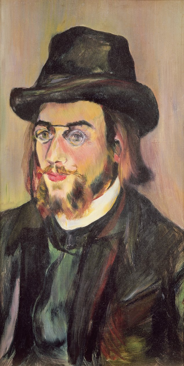 Erik Satie的肖像（1866-1925）c.1892 作者 玛丽·克莱门汀（苏珊娜）瓦拉登