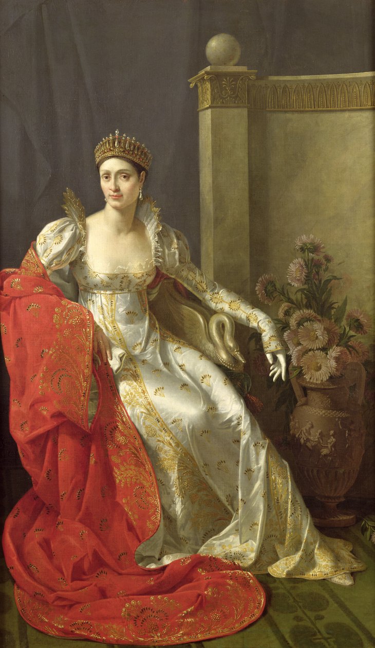 Elisa Bonaparte（1777-1820）公主Bacciochi 作者 玛丽·吉尔海明·贝诺斯特