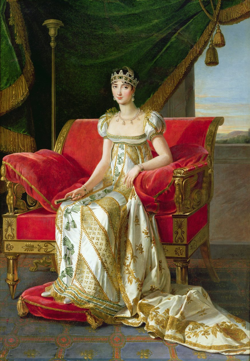 Marie Pauline Bonaparte（1780-1825）公主Borghese，1808年 作者 玛丽·吉尔海明·贝诺斯特
