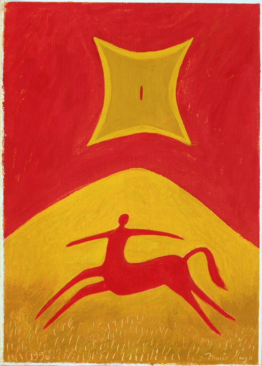 Centaure，1995（纸上蛋彩画） 作者 玛丽·雨果