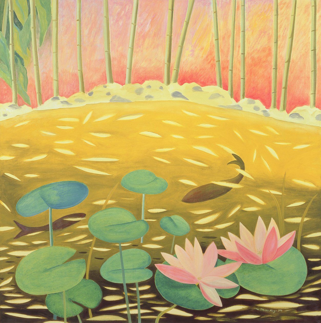 Water Lily Pond III，1994 作者 玛丽·雨果