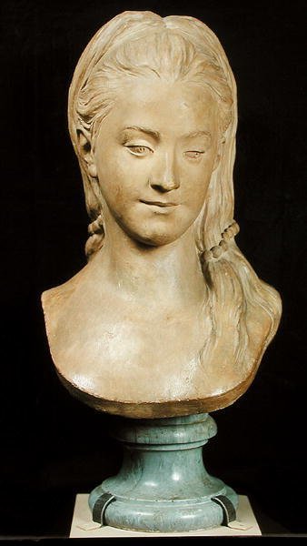 肖像被认为是玛丽卡斯卡特，1768年（石膏） 作者 玛丽·安妮·科洛特