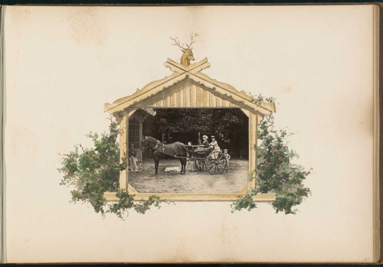 B夫人的相册，1870年代。 作者 玛丽·布兰奇（Marie Blanche）汉娜（Hennenelle Fournier）