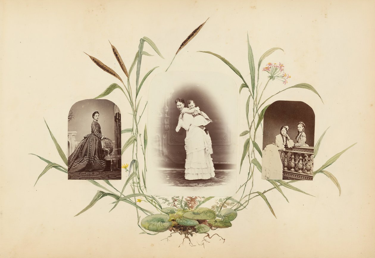 B夫人的相册，1870年代。 作者 玛丽·布兰奇（Marie Blanche）汉娜（Hennenelle Fournier）