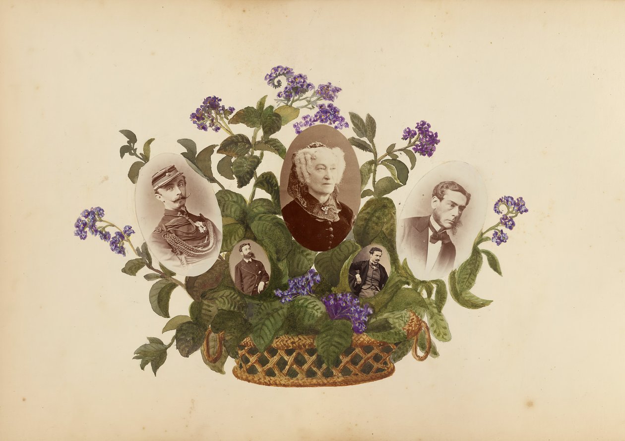 B夫人的相册，1870年代。 作者 玛丽·布兰奇（Marie Blanche）汉娜（Hennenelle Fournier）
