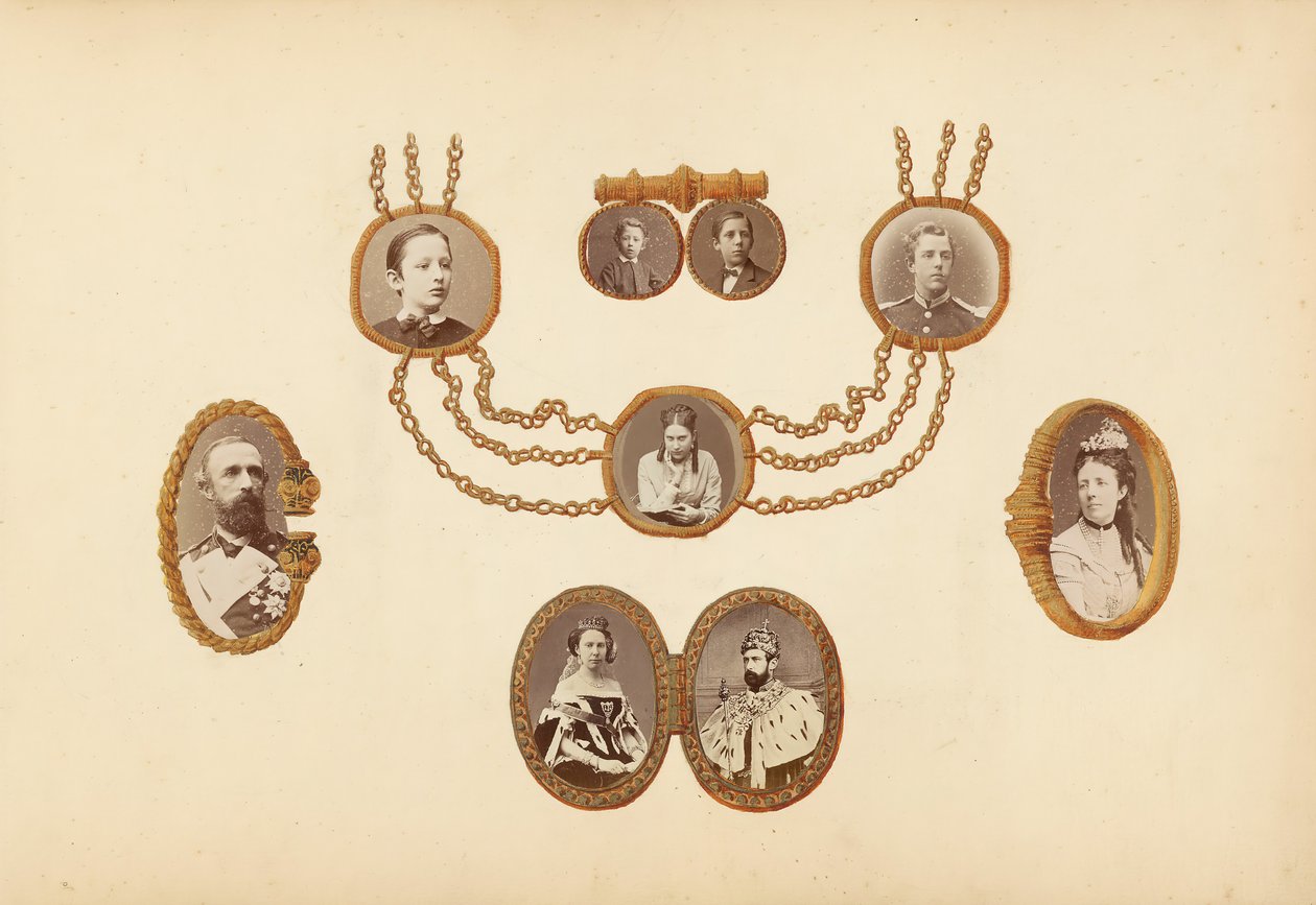 B夫人的相册，1870年代。 作者 玛丽·布兰奇（Marie Blanche）汉娜（Hennenelle Fournier）