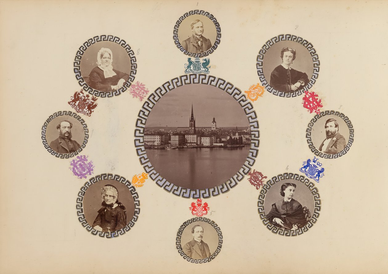 B夫人的相册，1870年代。 作者 玛丽·布兰奇（Marie Blanche）汉娜（Hennenelle Fournier）