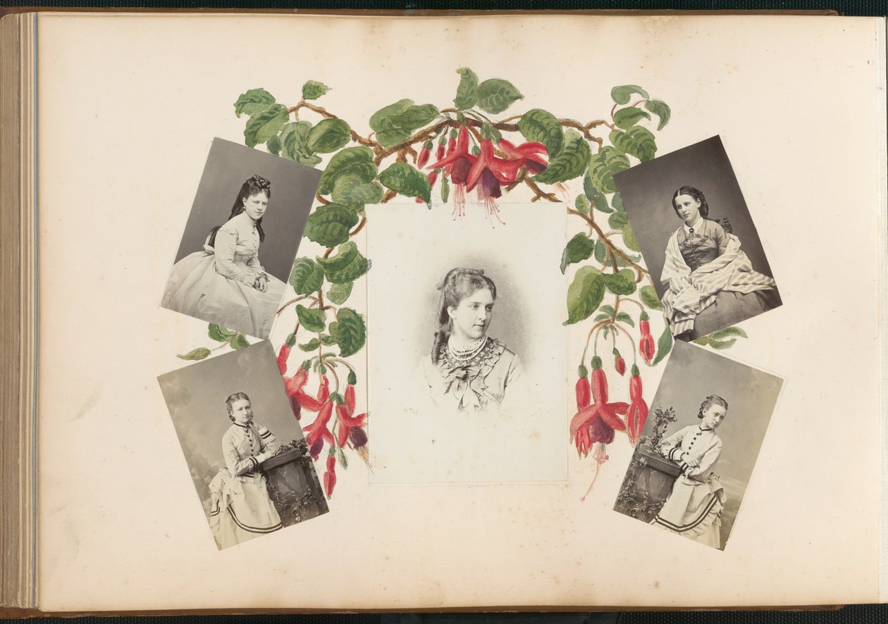B夫人的相册，1870年代。 作者 玛丽·布兰奇（Marie Blanche）汉娜（Hennenelle Fournier）