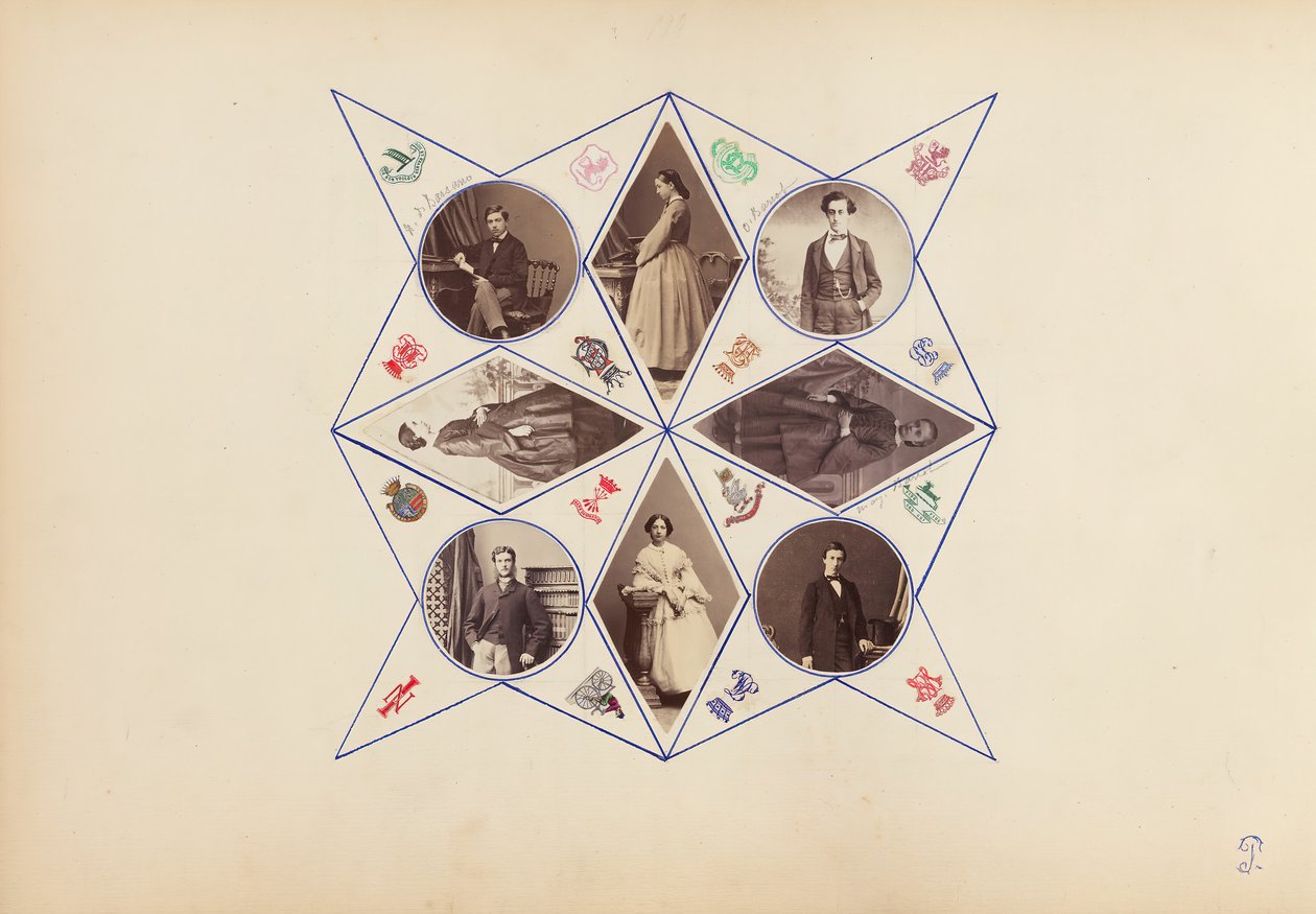 B夫人的相册，1870年代。 作者 玛丽·布兰奇（Marie Blanche）汉娜（Hennenelle Fournier）