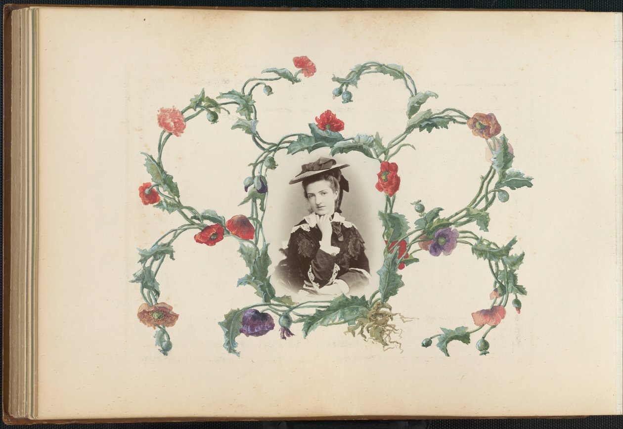 B夫人的相册，1870年代。 作者 玛丽·布兰奇（Marie Blanche）汉娜（Hennenelle Fournier）