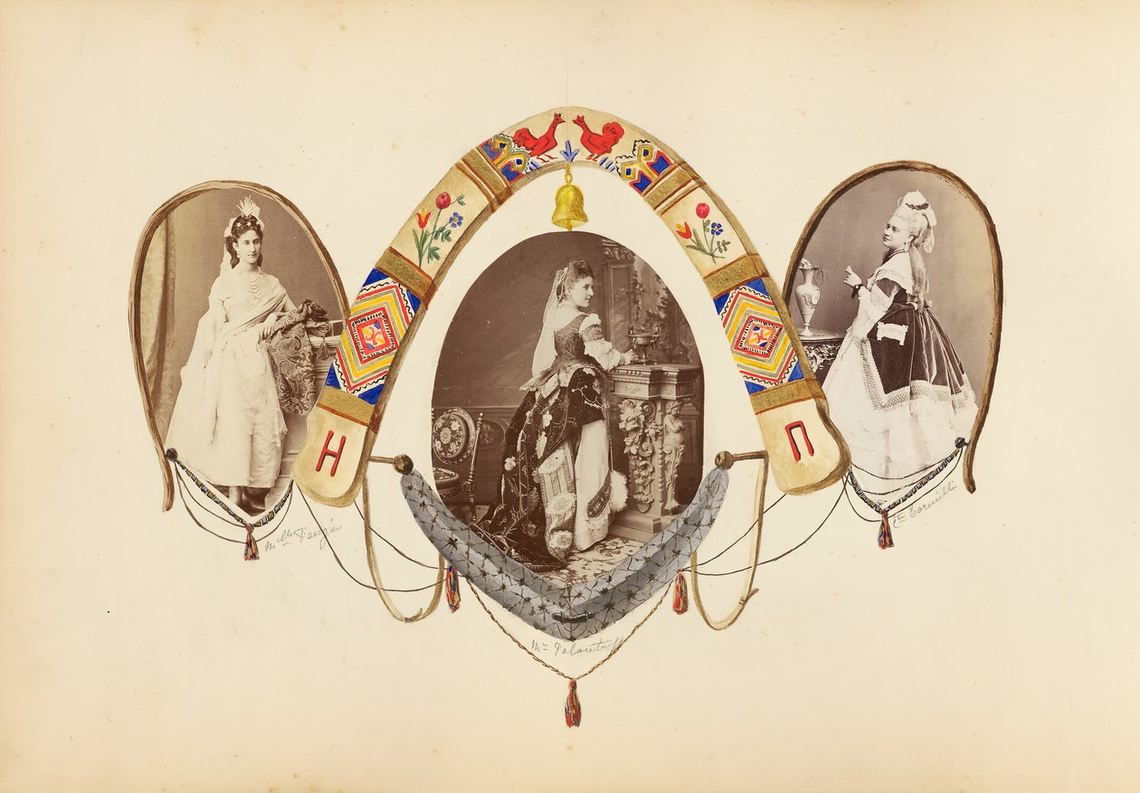 B夫人的相册，1870年代。 作者 玛丽·布兰奇（Marie Blanche）汉娜（Hennenelle Fournier）