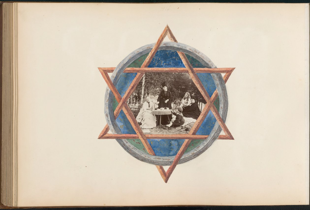 B夫人的相册，1870年代。 作者 玛丽·布兰奇（Marie Blanche）汉娜（Hennenelle Fournier）