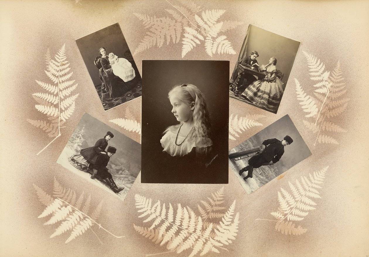 B夫人的相册，1870年代。 作者 玛丽·布兰奇（Marie Blanche）汉娜（Hennenelle Fournier）