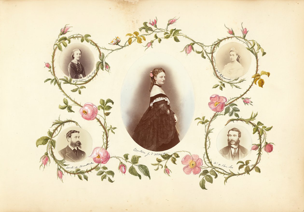 B夫人的相册，1870年代。 作者 玛丽·布兰奇（Marie Blanche）汉娜（Hennenelle Fournier）