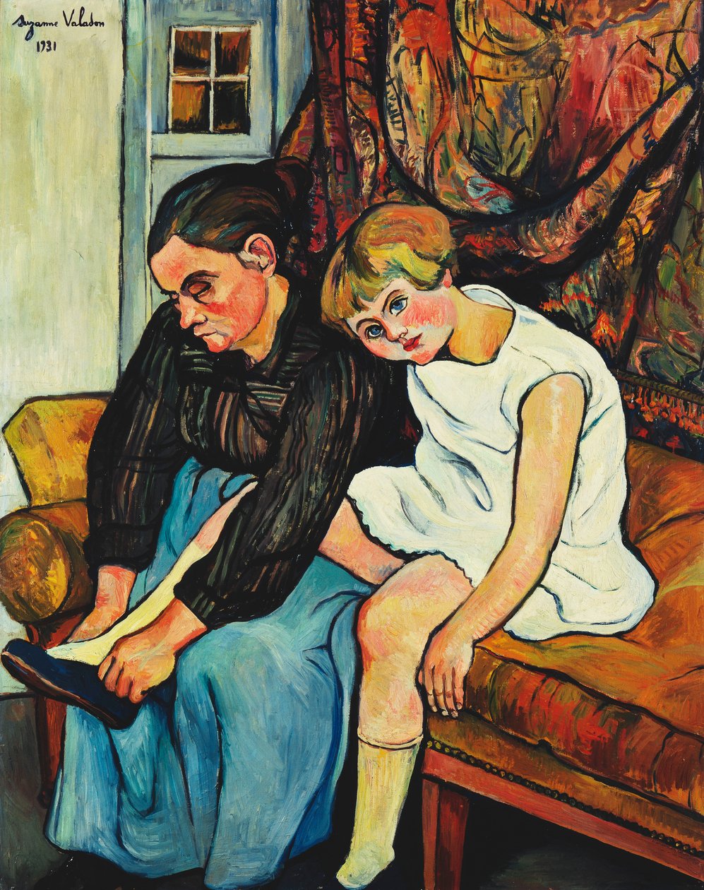 适合一个小女孩的祖母，1931年 作者 玛丽·克莱门汀·瓦拉东