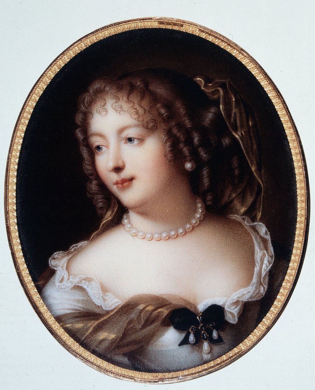 Marie de Rabutin-Chantal (Rabutin Chantal) 的肖像，塞维尼侯爵夫人被称为塞维尼夫人 (1626-1696)。 作者 玛丽·维克多（Marie Victoire Jaquotot）