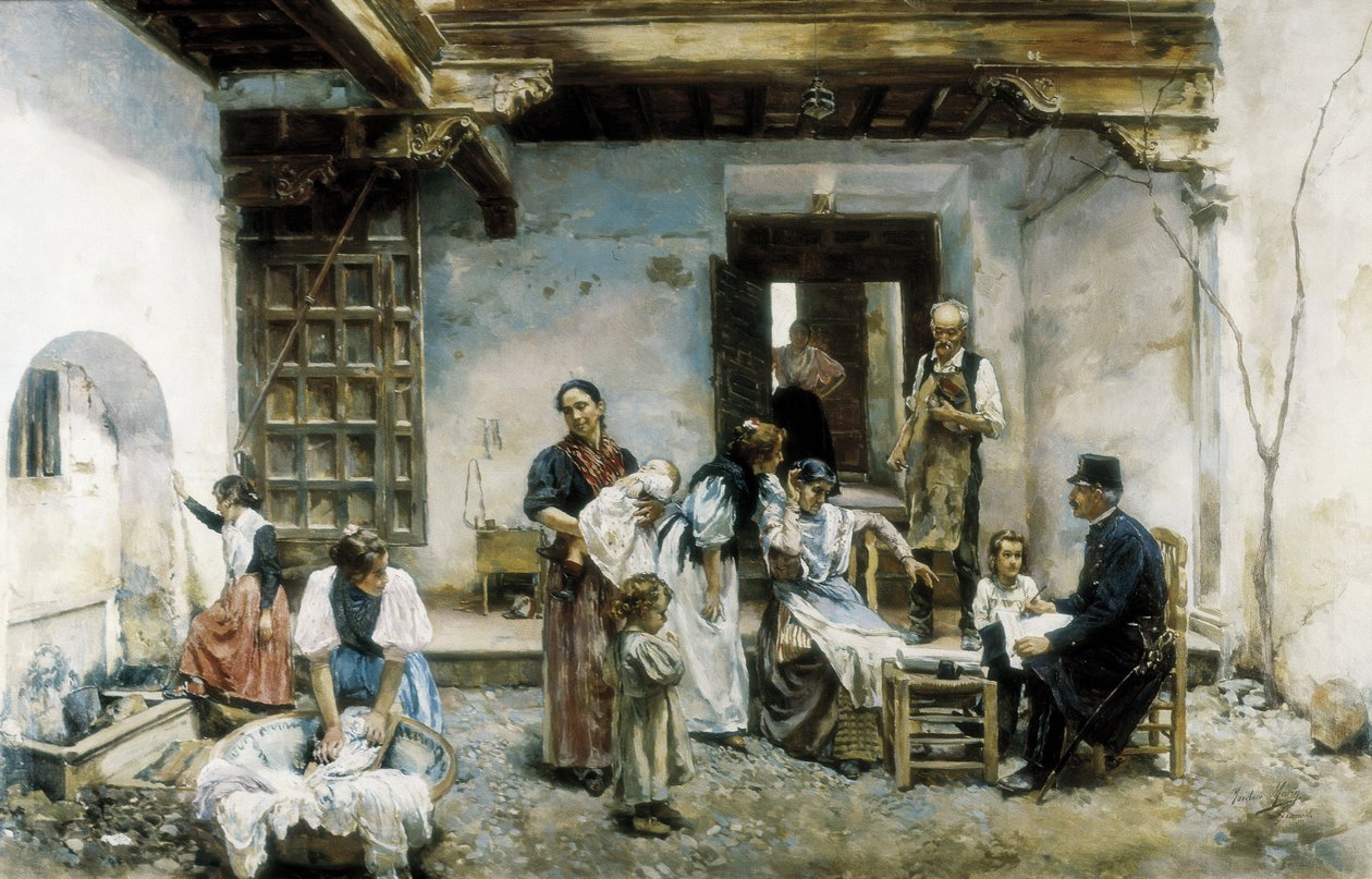 人口普查（布面油画） 作者 马林·伊西多罗·加雷斯（Marin Isidoro Gares）