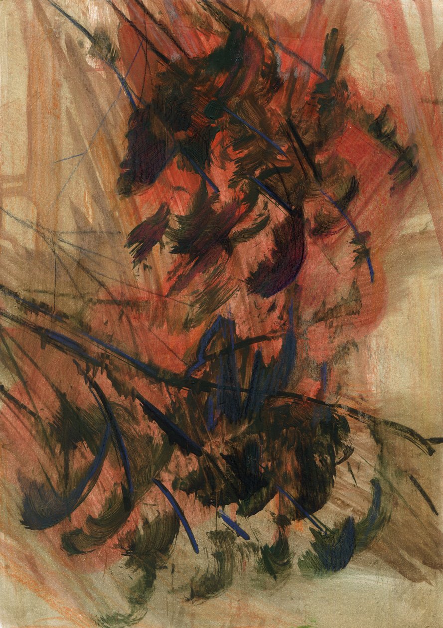 花，2022 年（纸面油画） 作者 玛丽娜·法尔科