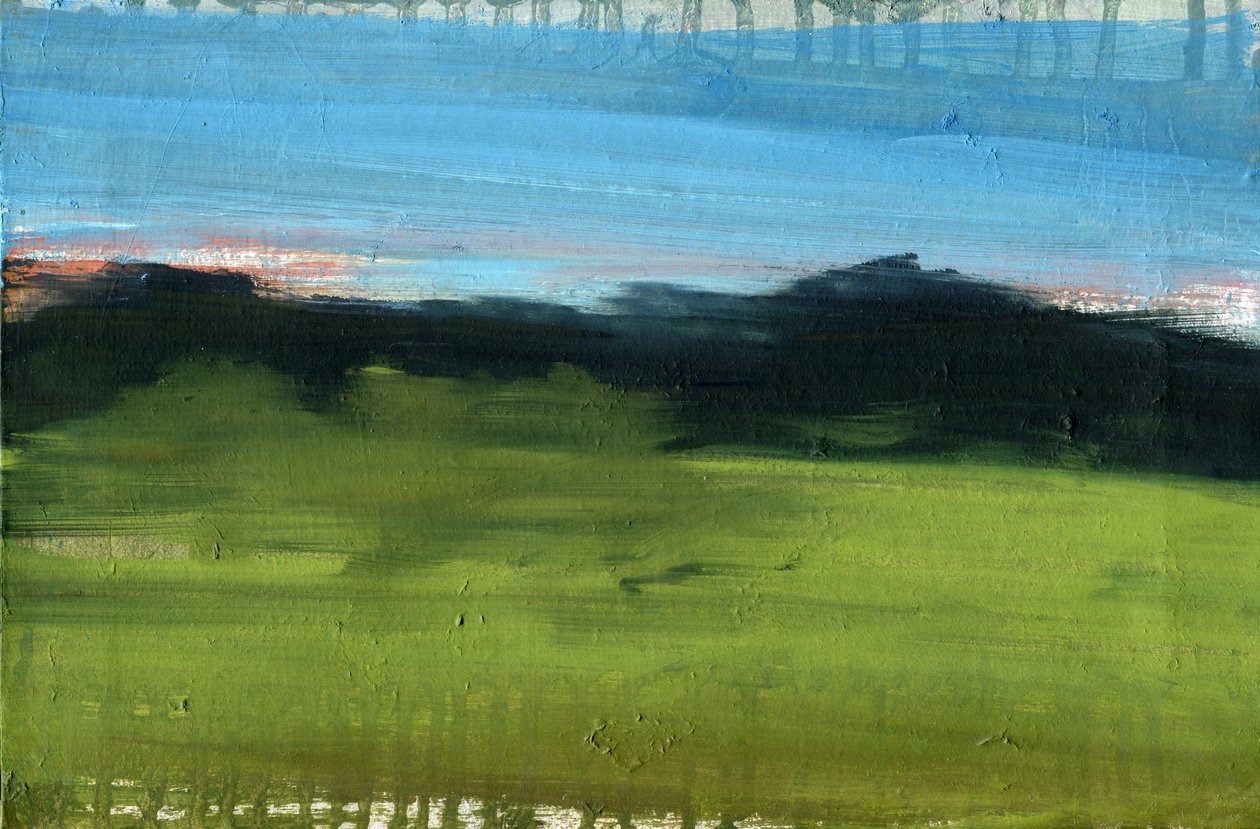 看不见的风景，2023 年（布面油画） 作者 玛丽娜·法尔科