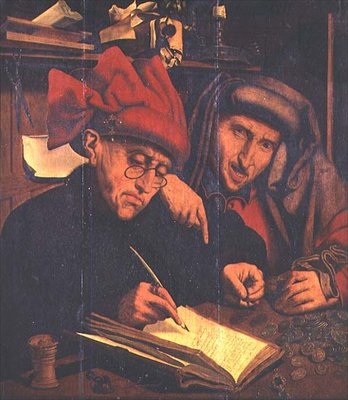 收税人》，根据昆廷-马西的画作改编 作者 Marinus van Reymerswaele