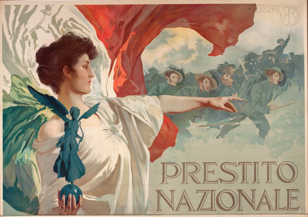 国家贷款，1917年。 作者 马里奥·博尔戈尼（Mario Borgoni）