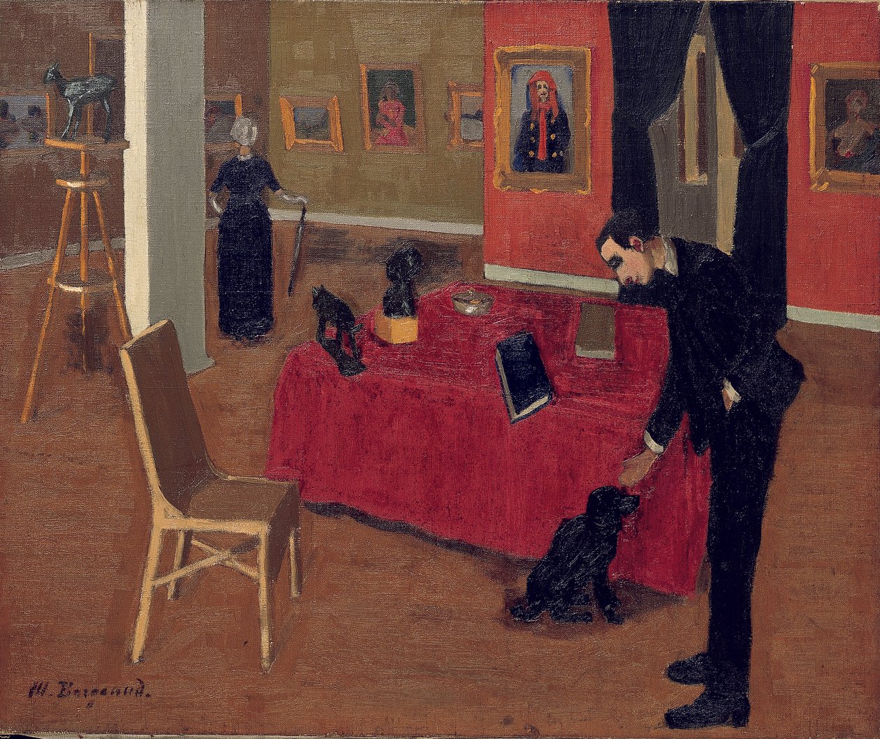 La Galerie Vallotton，1914年 作者 马里乌斯·博尔格（Marius Borgeaud）